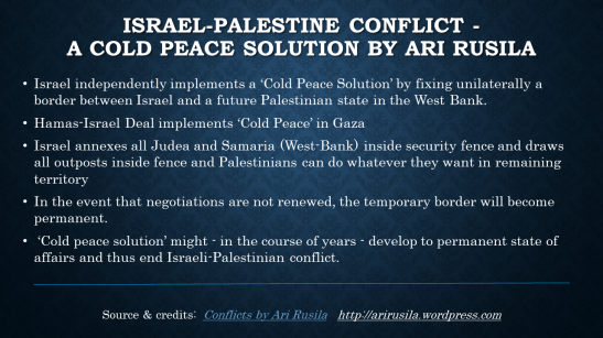 cold peace israel palestine