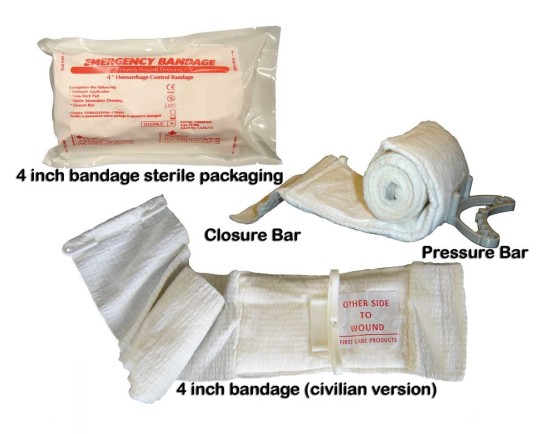 Yksinkertaisen tehokas sotakentillä ja siviilissä: Israeli Emergency (Trauma) Bandage, 