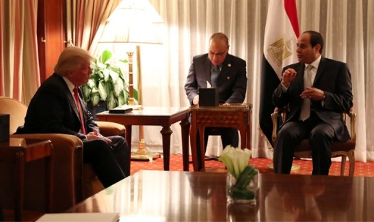Trump ja al-Sisi New Yorkissa (Reuters)